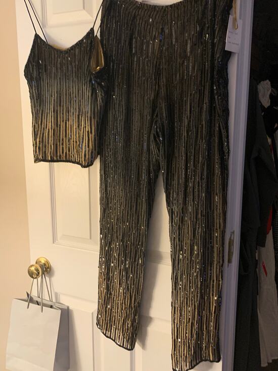 Cache Dresses & Skirts - Cache Women’s VTG 90’s Silk Ombré Sequined Set Size Large